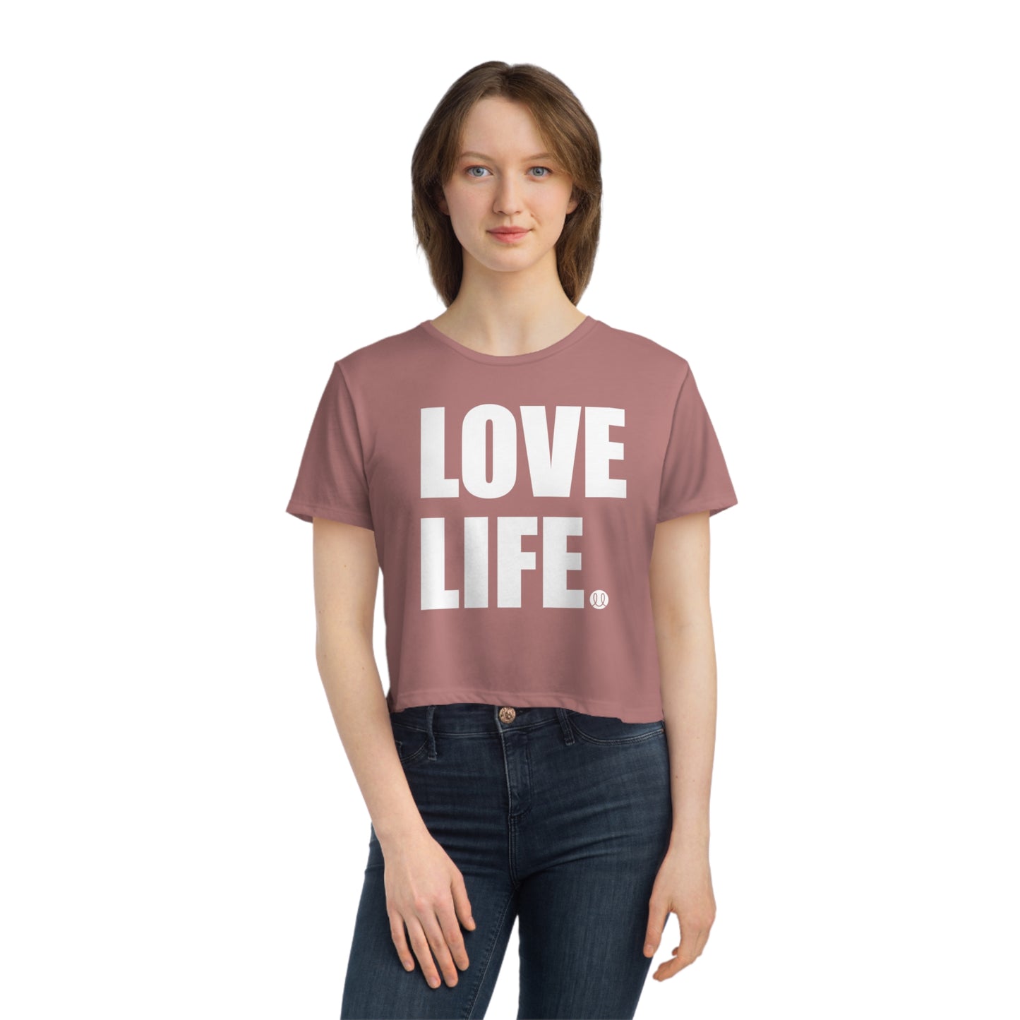 Love Life Women's Flowy Cropped Tee