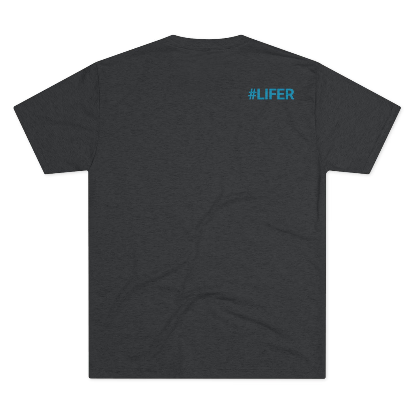Love Life Blue Logo Tri-Blend Crew Tee