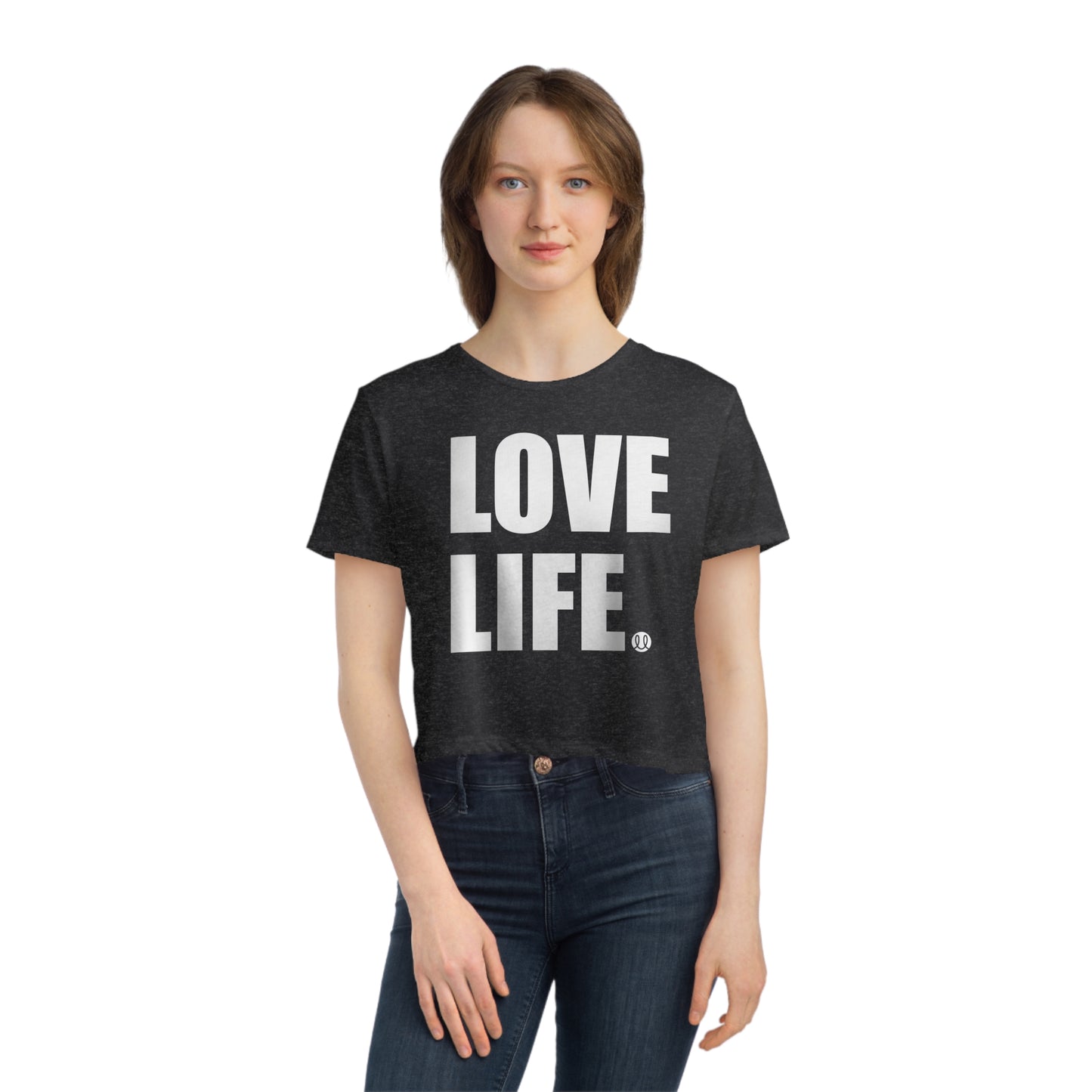 Love Life Women's Flowy Cropped Tee