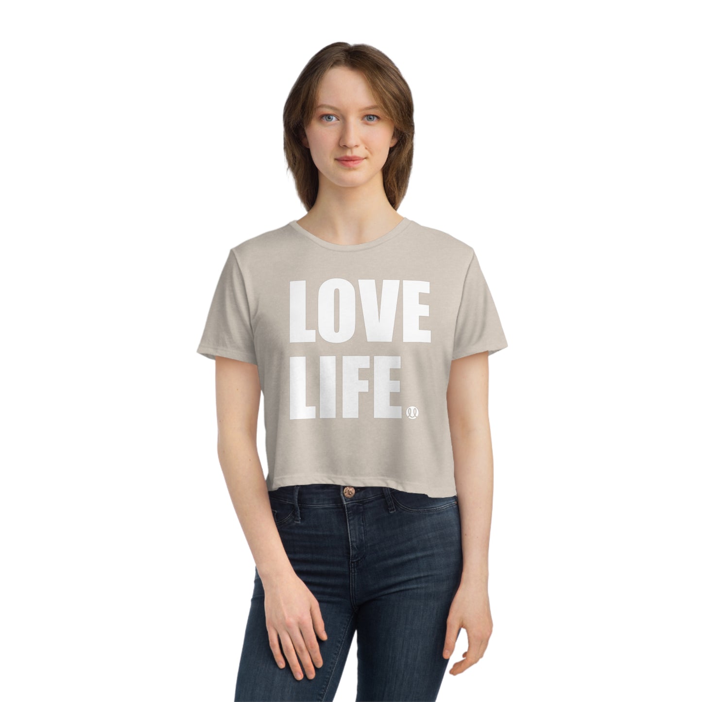 Love Life Women's Flowy Cropped Tee