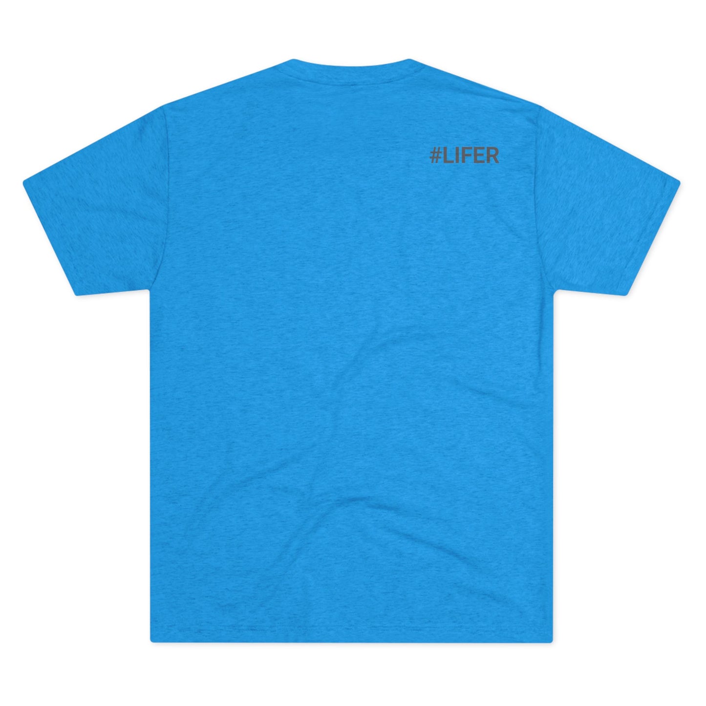 Love Life White Logo Tri-Blend Crew Tee