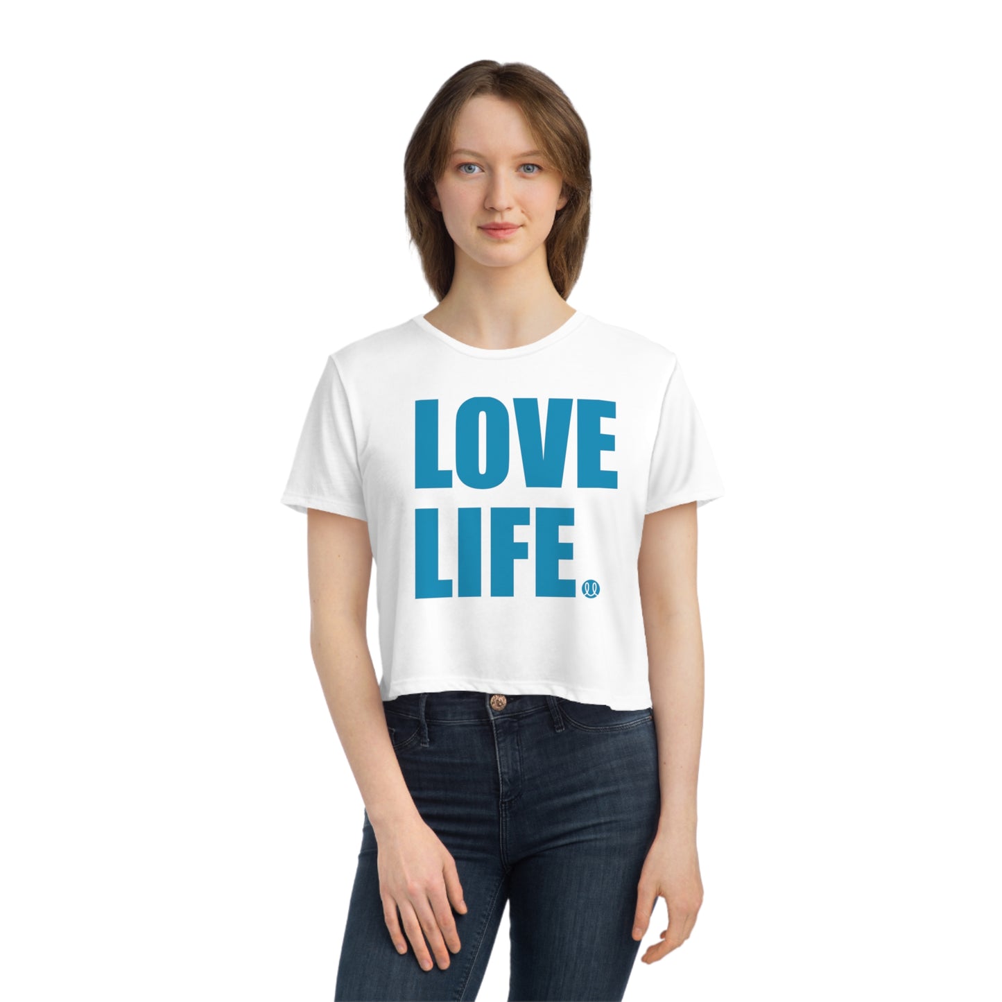 Love Life Women's Flowy Cropped Tee