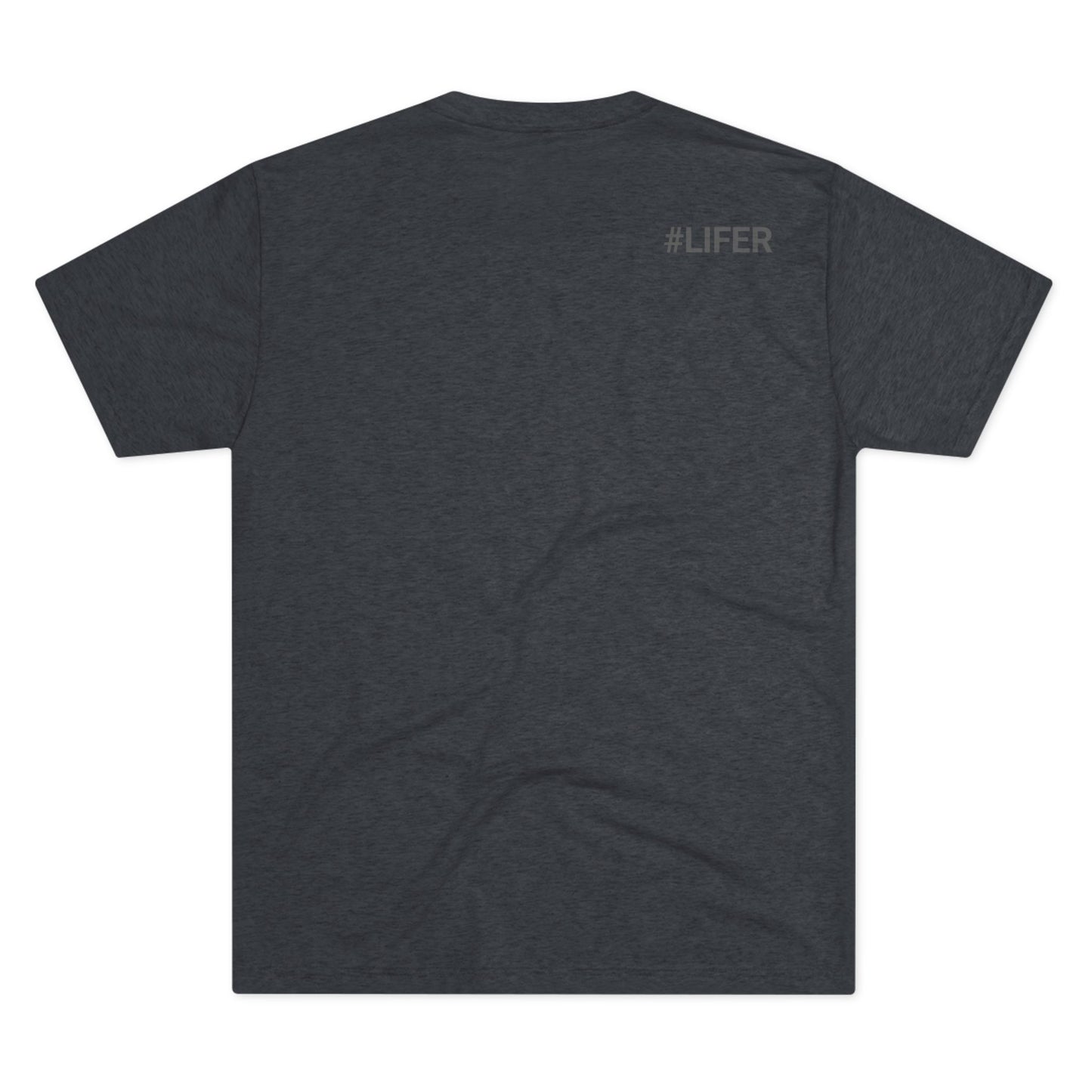 Love Life White Logo Tri-Blend Crew Tee