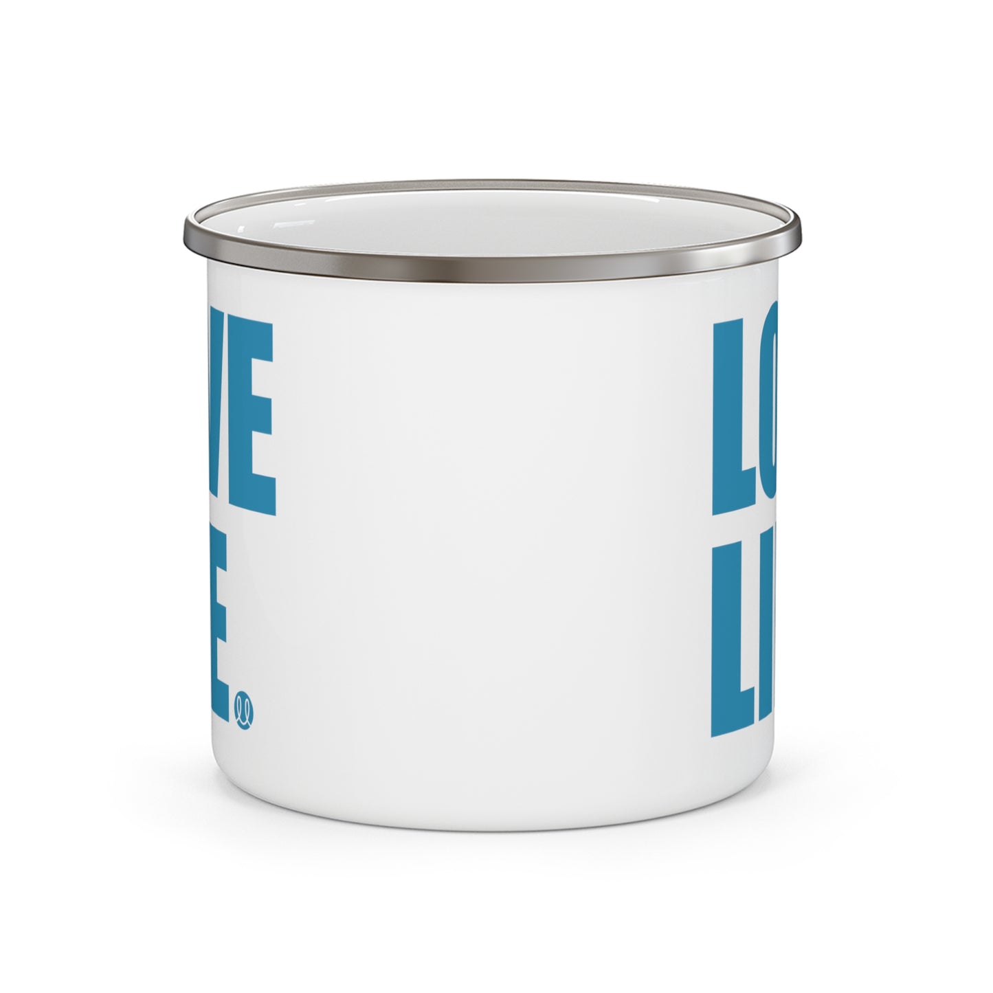 Love Life Enamel Camping Mug