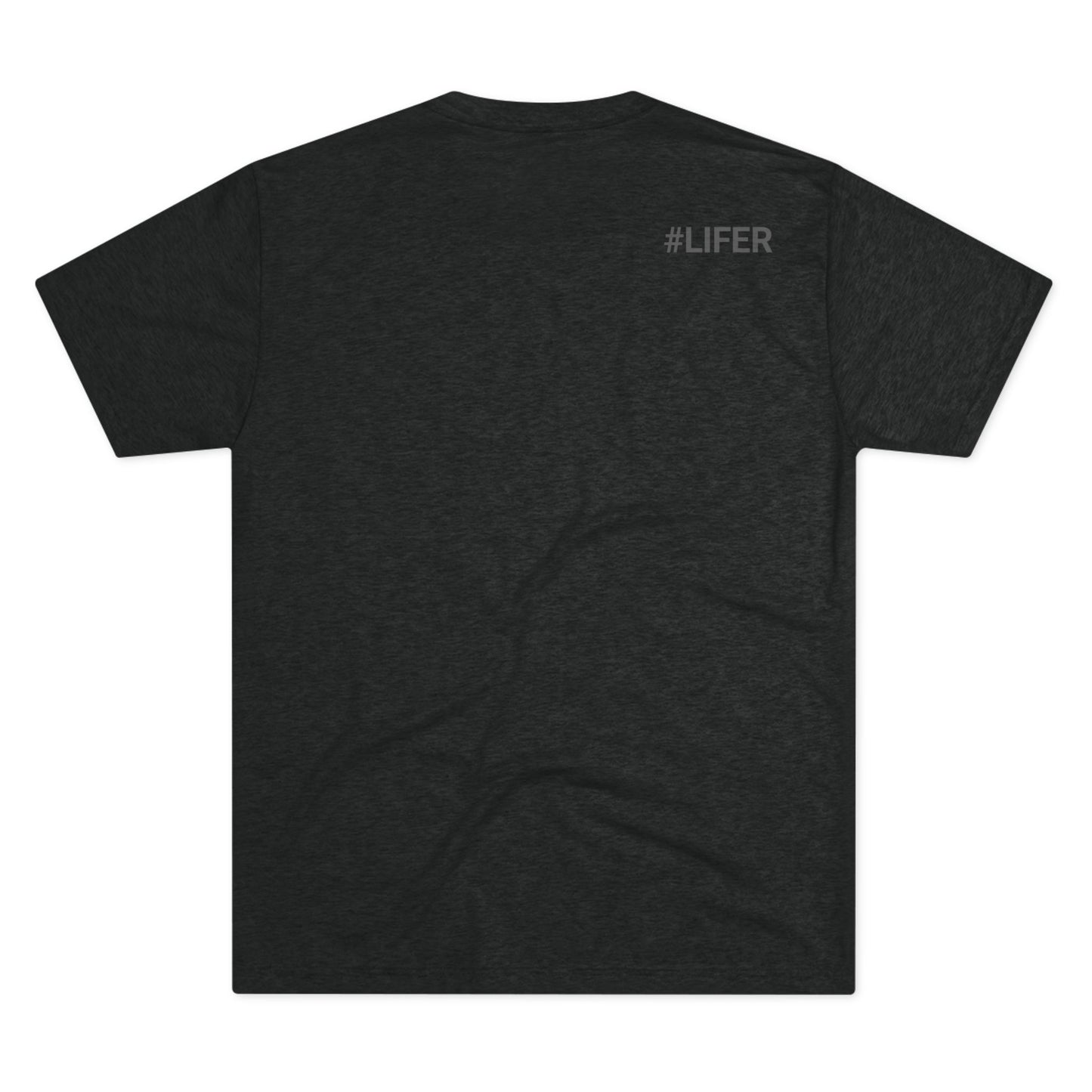 Love Life White Logo Tri-Blend Crew Tee