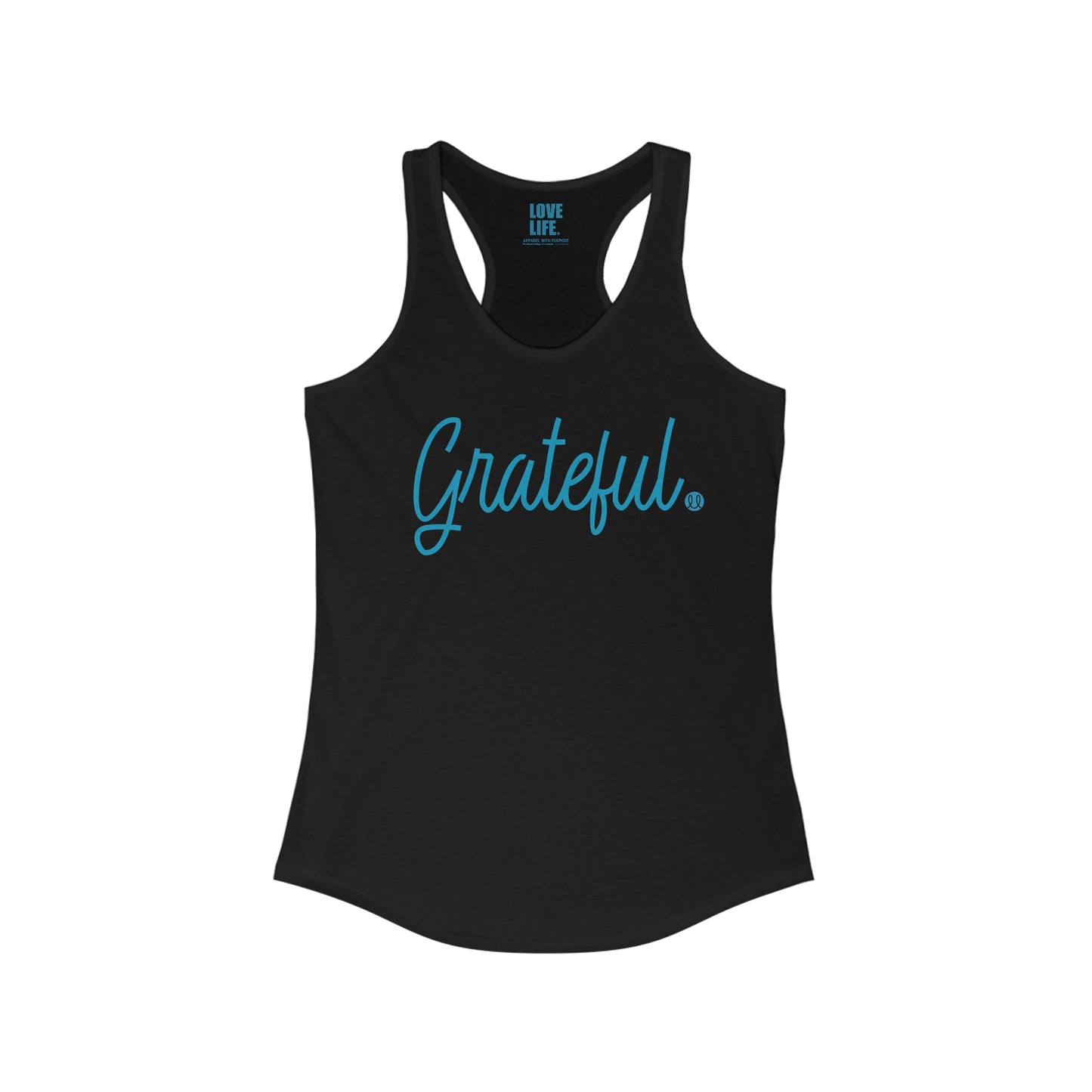 Love Life Women's Grateful Ideal Racerback Tank