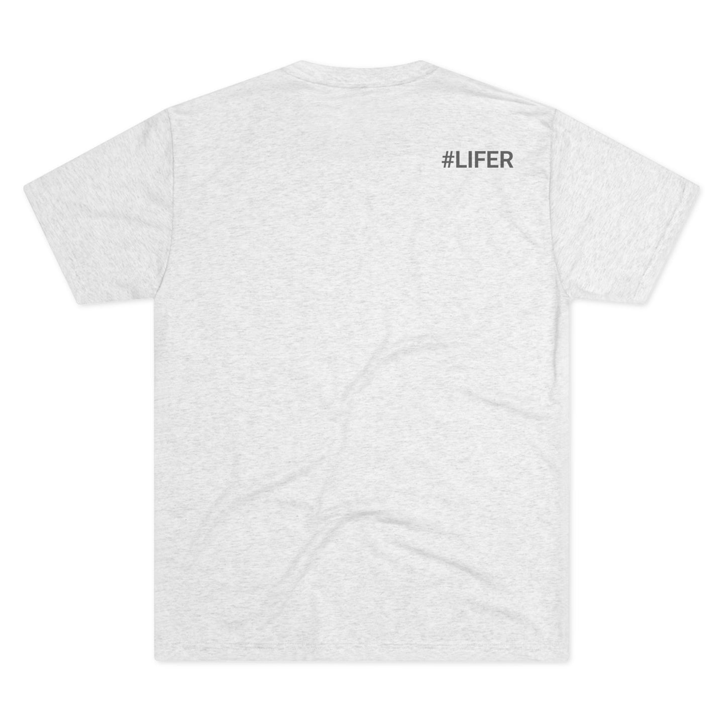 Love Life White Logo Tri-Blend Crew Tee