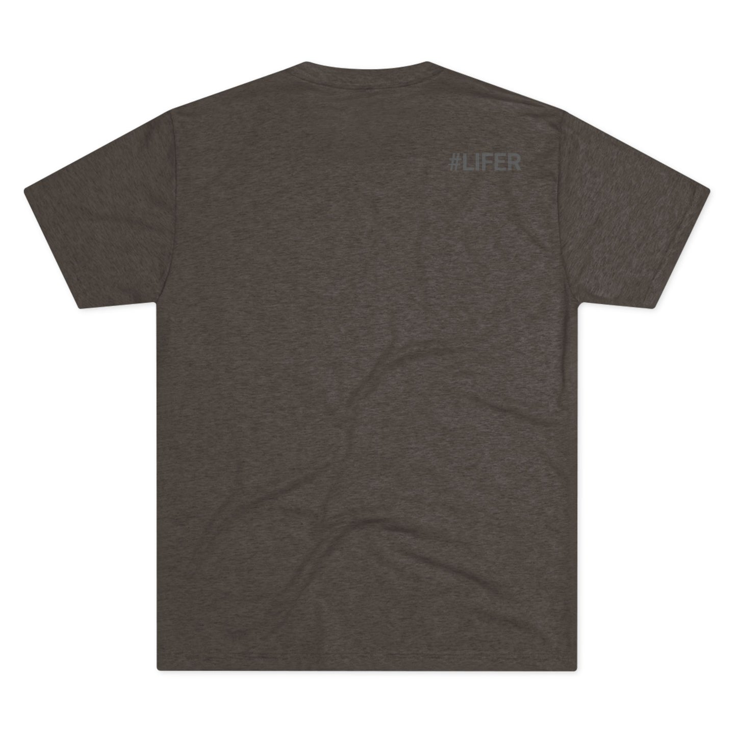 Love Life White Logo Tri-Blend Crew Tee