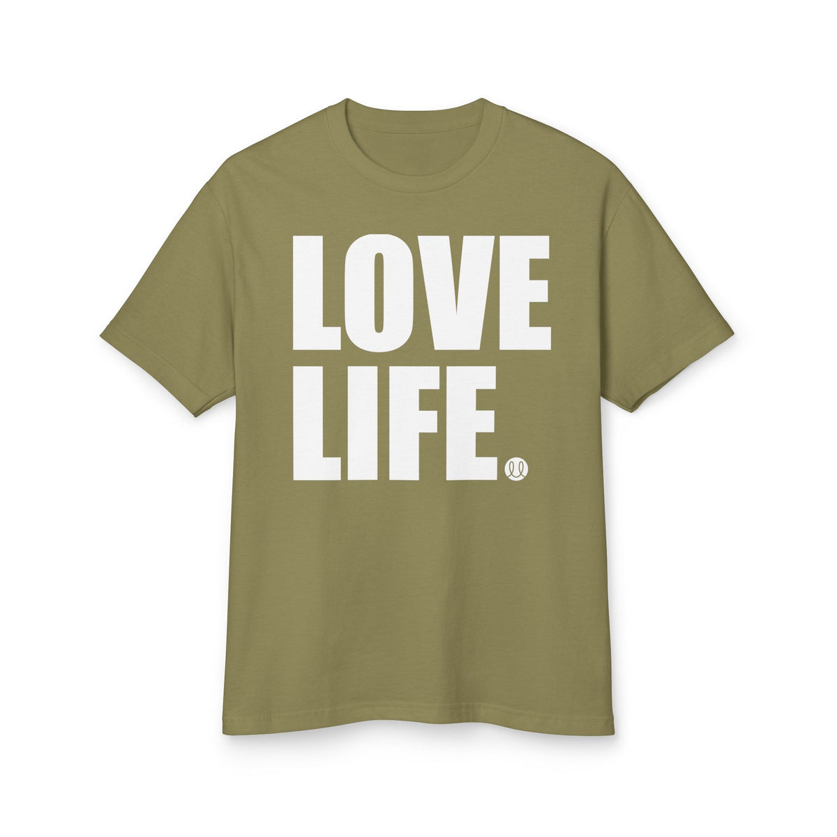 LOVE LIFE Tee | Bold Block White Text Graphic Shirt