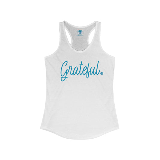 Love Life Women's Grateful Ideal Racerback Tank