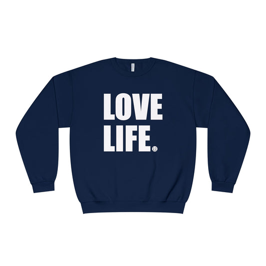 Love Life Unisex Crewneck Sweatshirt - Navy