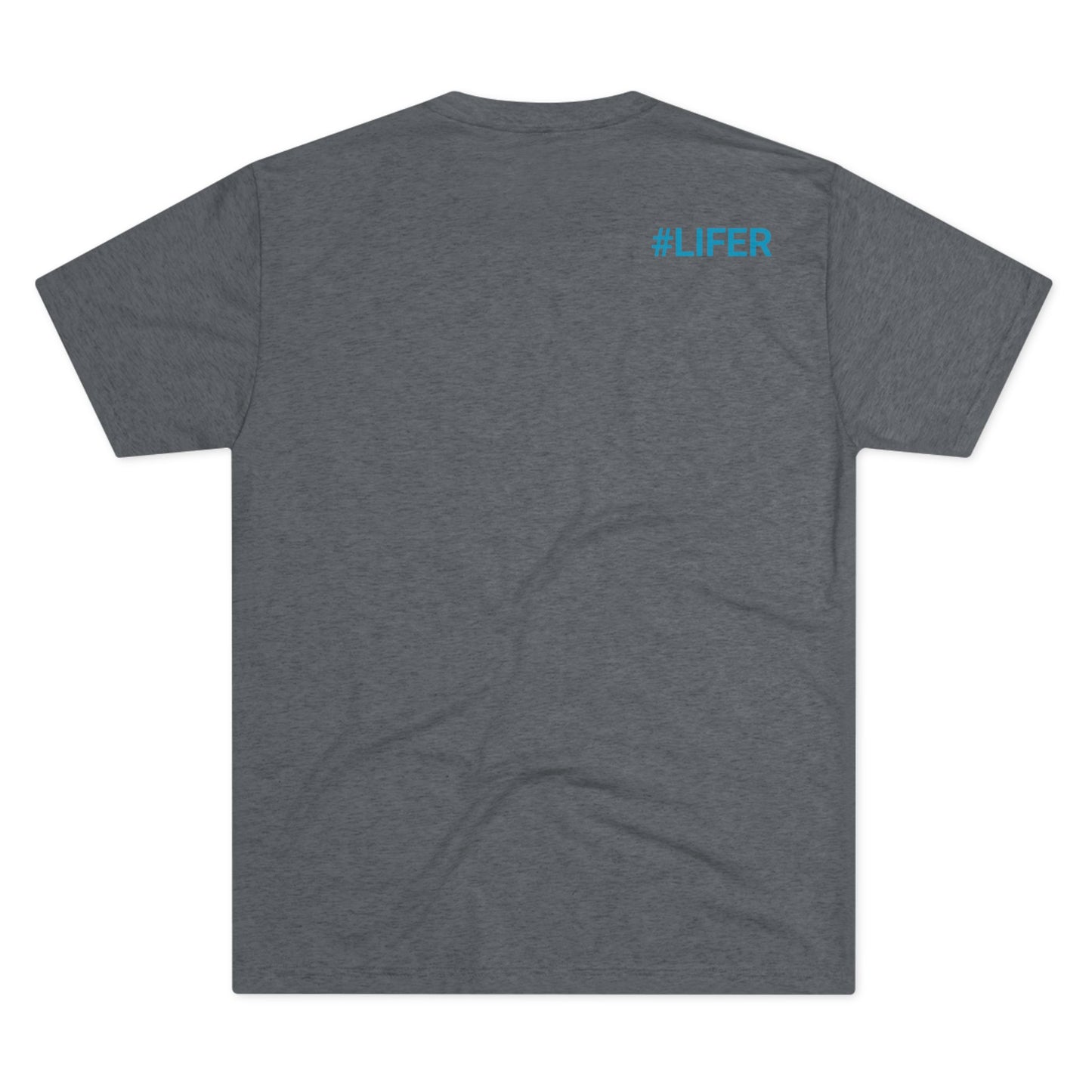 Love Life Blue Logo Tri-Blend Crew Tee